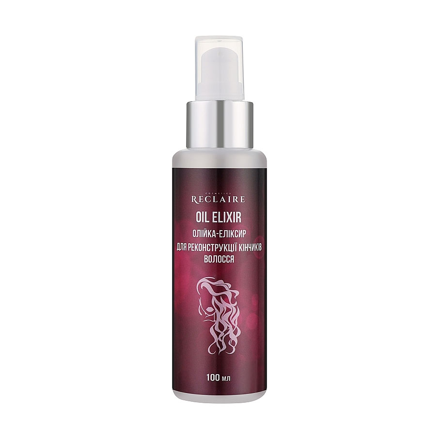 Уцінка! Олія-еліксир Reclaire Oil Elixir для реконструкції кінчиків волосся, 100 мл